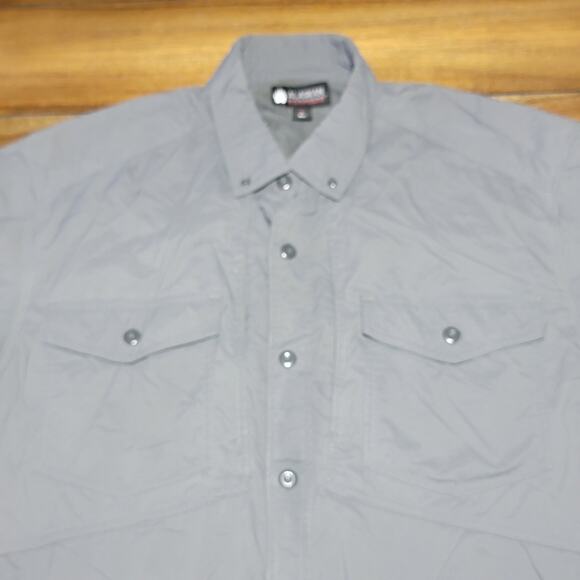 Alaskan Hardgear by Duluth Trading Co Dark Grey Full Button Shirt - Size XL - Picture 2 of 6